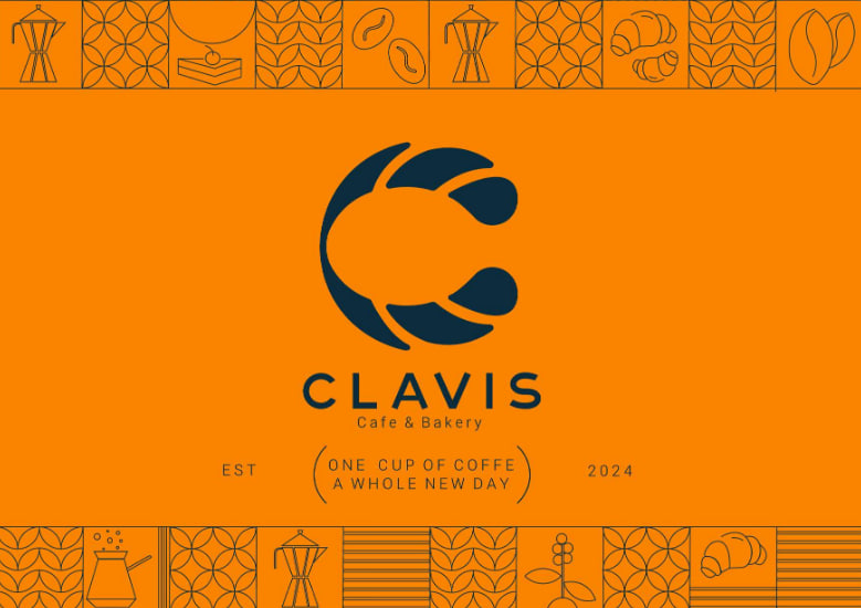 تصویر سایت طراحی لوگو Clavis Cafe