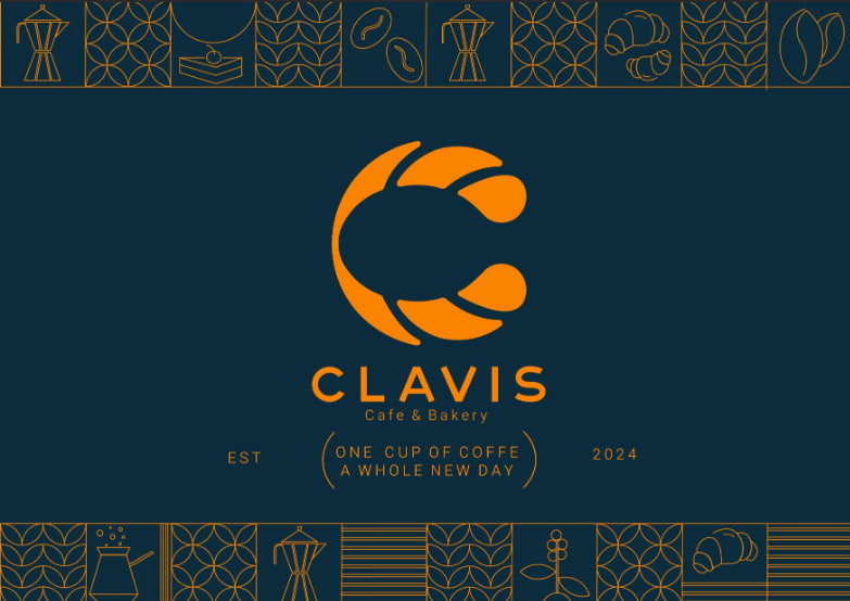 تصویر سایت طراحی لوگو Clavis Cafe